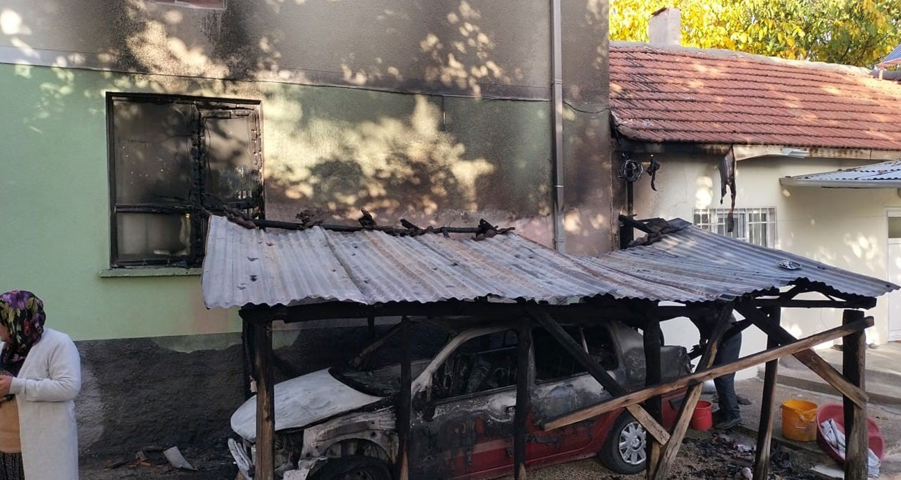 İmamın aracını kundakladı cami ve lojman da zarar gördü