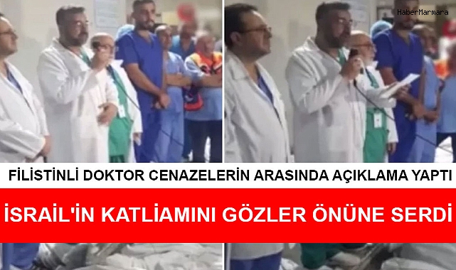 Filistinli doktor cenazelerin arasında açıklama yaptı