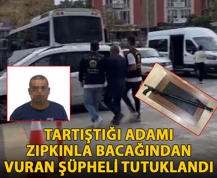 Bakırköyde tartıştığı adamı zıpkınla bacağından vuran şüpheli tutuklandı