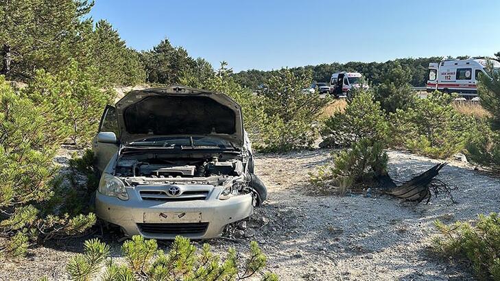 Aynı yöne giden otomobiller çarpıştı 1i bebek 6 yaralı