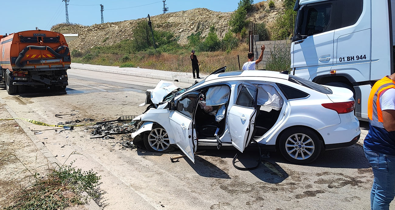 Adana da trafik kazası 1 ölü 3 yaralı