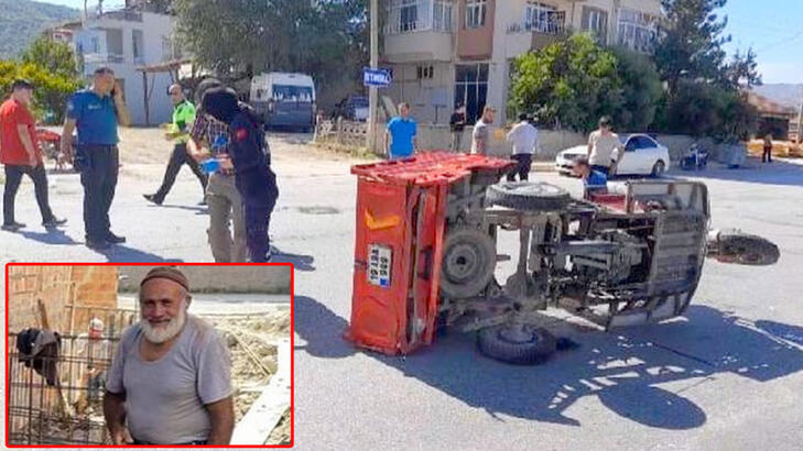 Otomobille çarpışan 3 tekerlekli motosiklette 2 kişi ağır yaralanmıştı 1i öldü